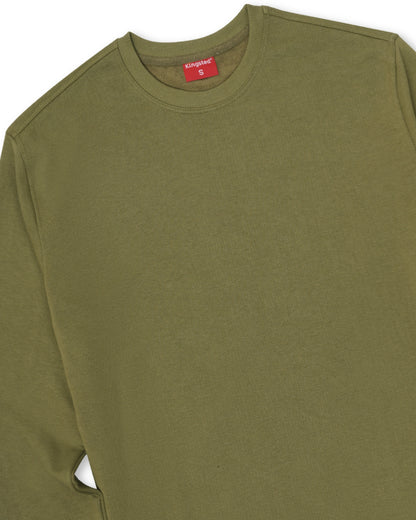 Lightweight Terry Sweatshirt (Olive Green)
