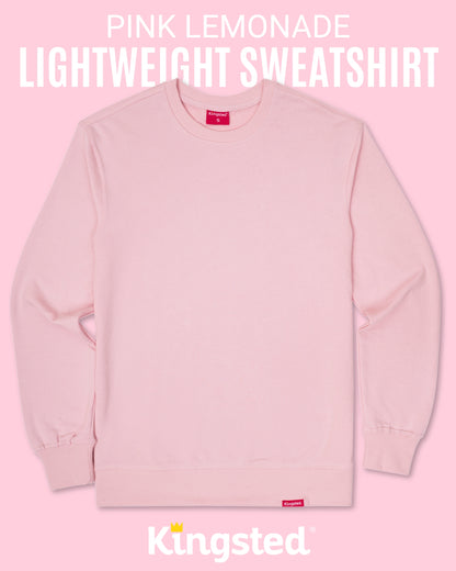 Lightweight Terry Sweatshirt (Pink)