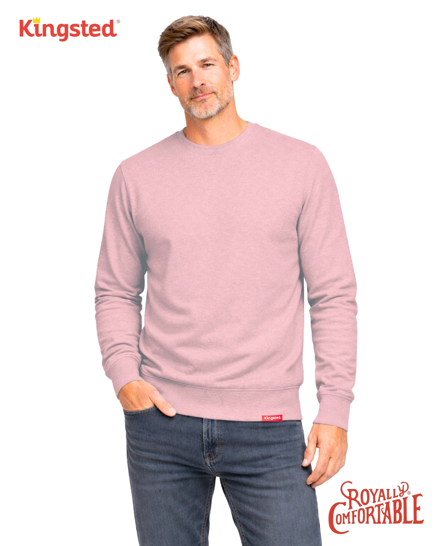 Lightweight Terry Sweatshirt (Pink)