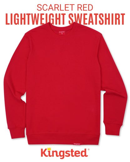 Lightweight Terry Sweatshirt (Red)