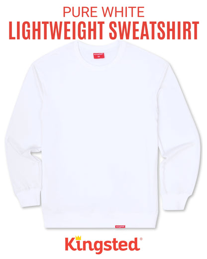 Lightweight Terry Sweatshirt (White)
