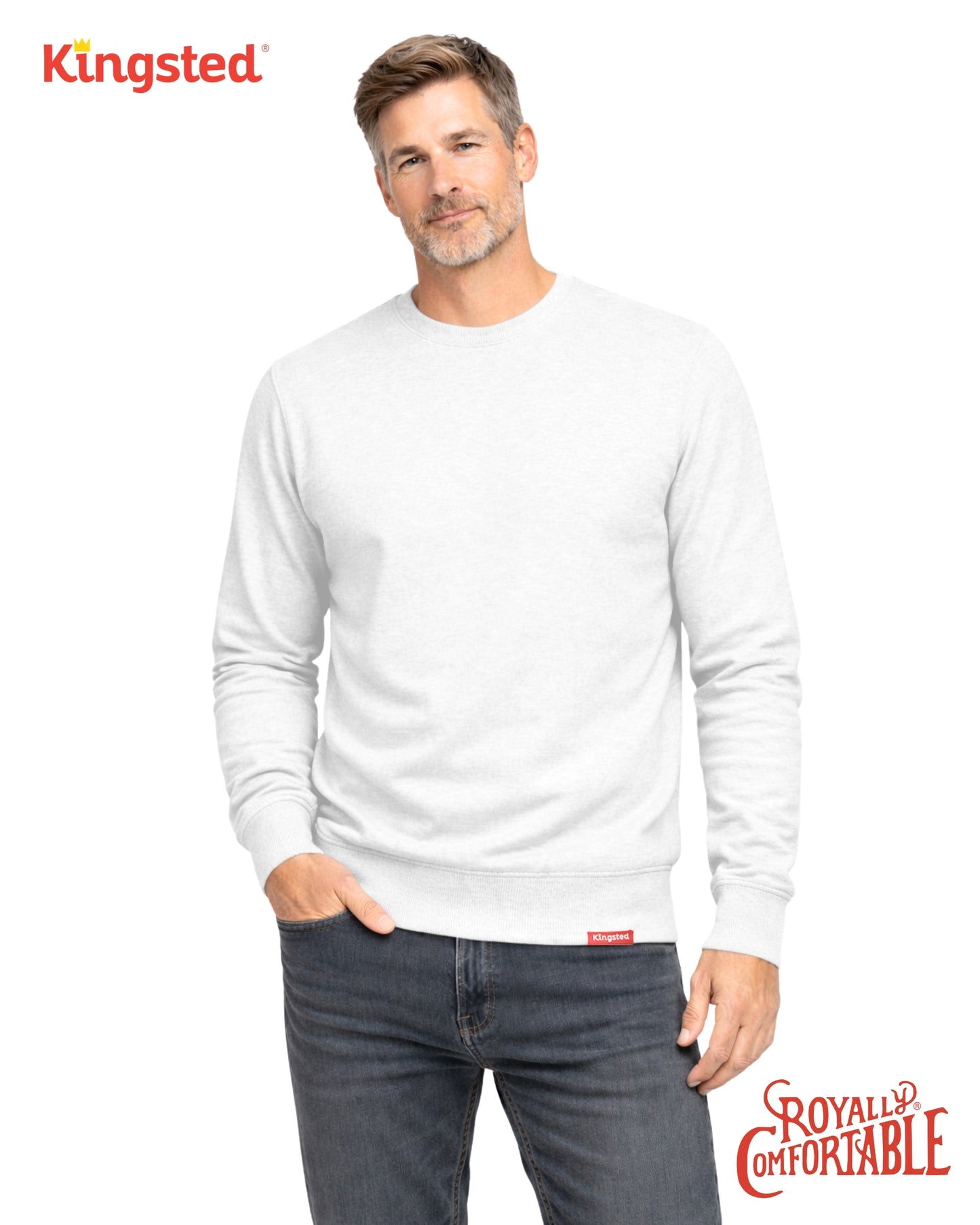 Lightweight Terry Sweatshirt (White)