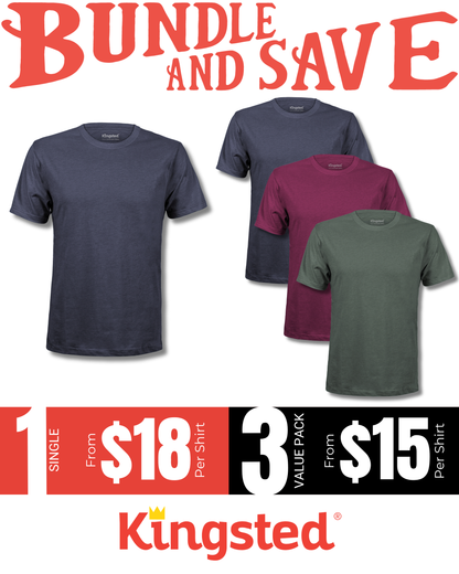 Short Sleeve Crewneck T-Shirts Multipack (Essential Pack)