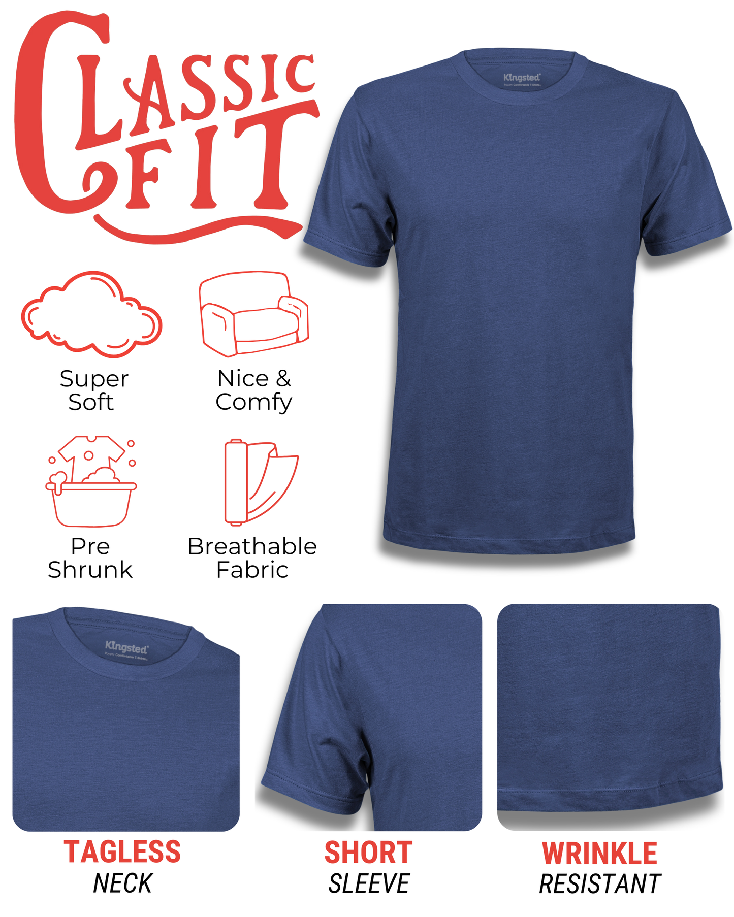 Short Sleeve Crewneck T-Shirts Multipack (Kingsted Favorites)