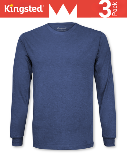 Long Sleeve Crewneck T-Shirts Multipack (Classic 3 Pack)