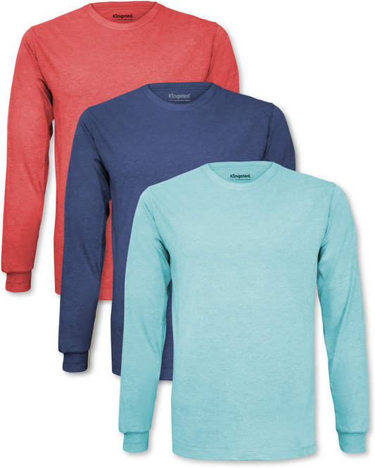 Long Sleeve Crewneck T-Shirts Multipack (Favorites 3 Pack)