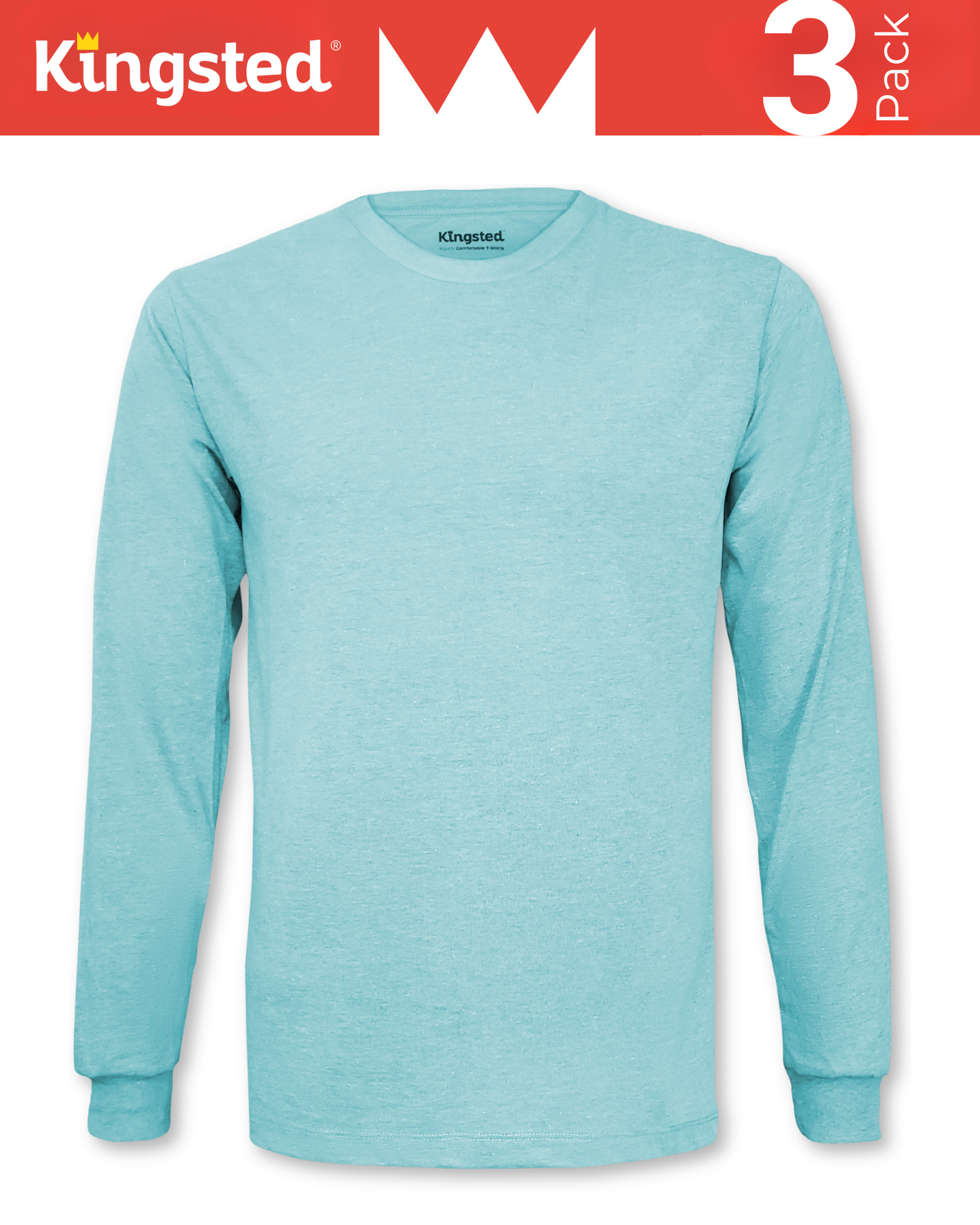 Long Sleeve Crewneck T-Shirts Multipack (Favorites 3 Pack)