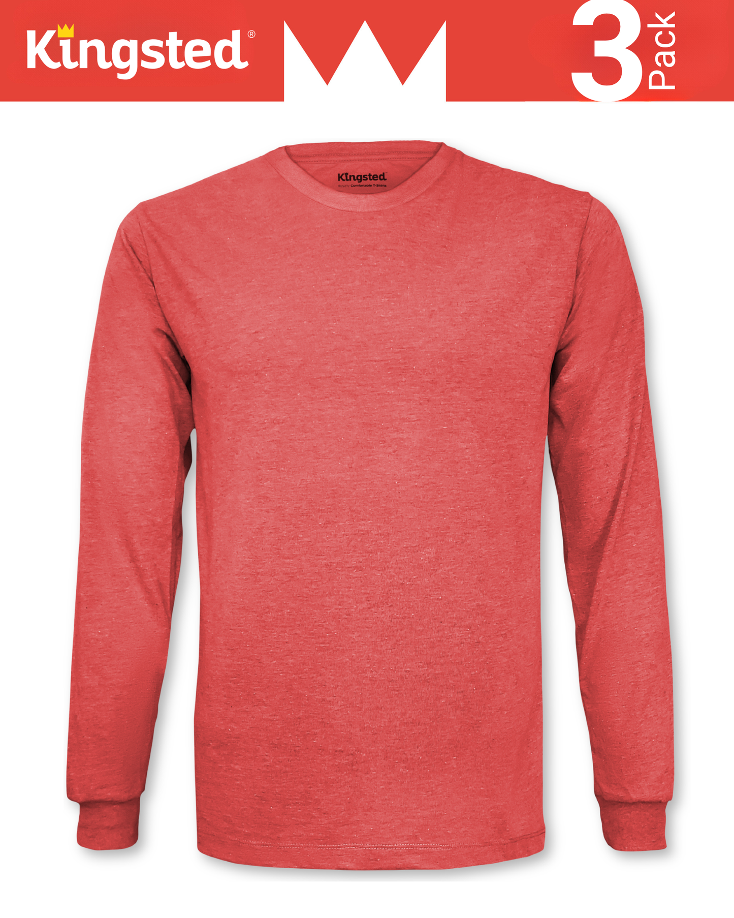 Long Sleeve Crewneck T-Shirts Multipack (Favorites 3 Pack)