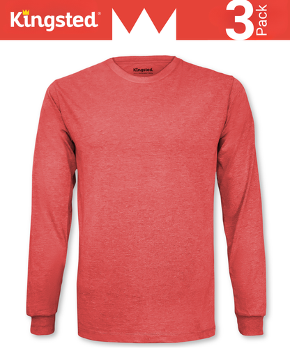 Long Sleeve Crewneck T-Shirts Multipack (Favorites 3 Pack)