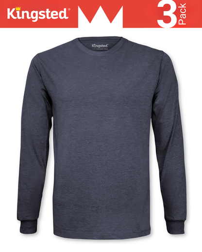 Long Sleeve Crewneck T-Shirts Multipack (Monochrome 3 Pack)