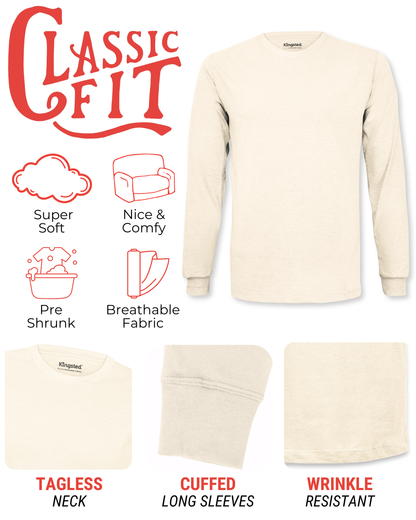 Long Sleeve Crewneck T-Shirt (Cream)