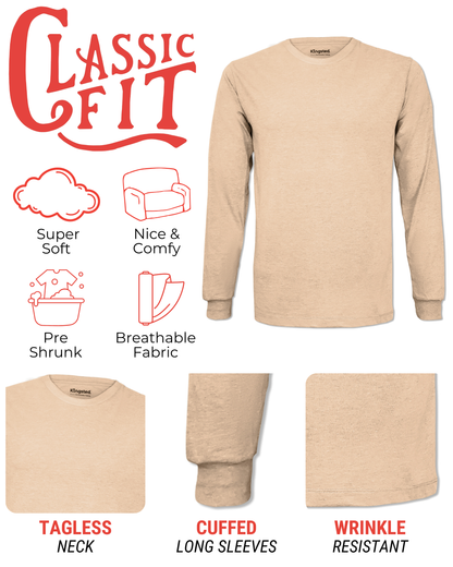 Long Sleeve Crewneck T-Shirt (Sand)