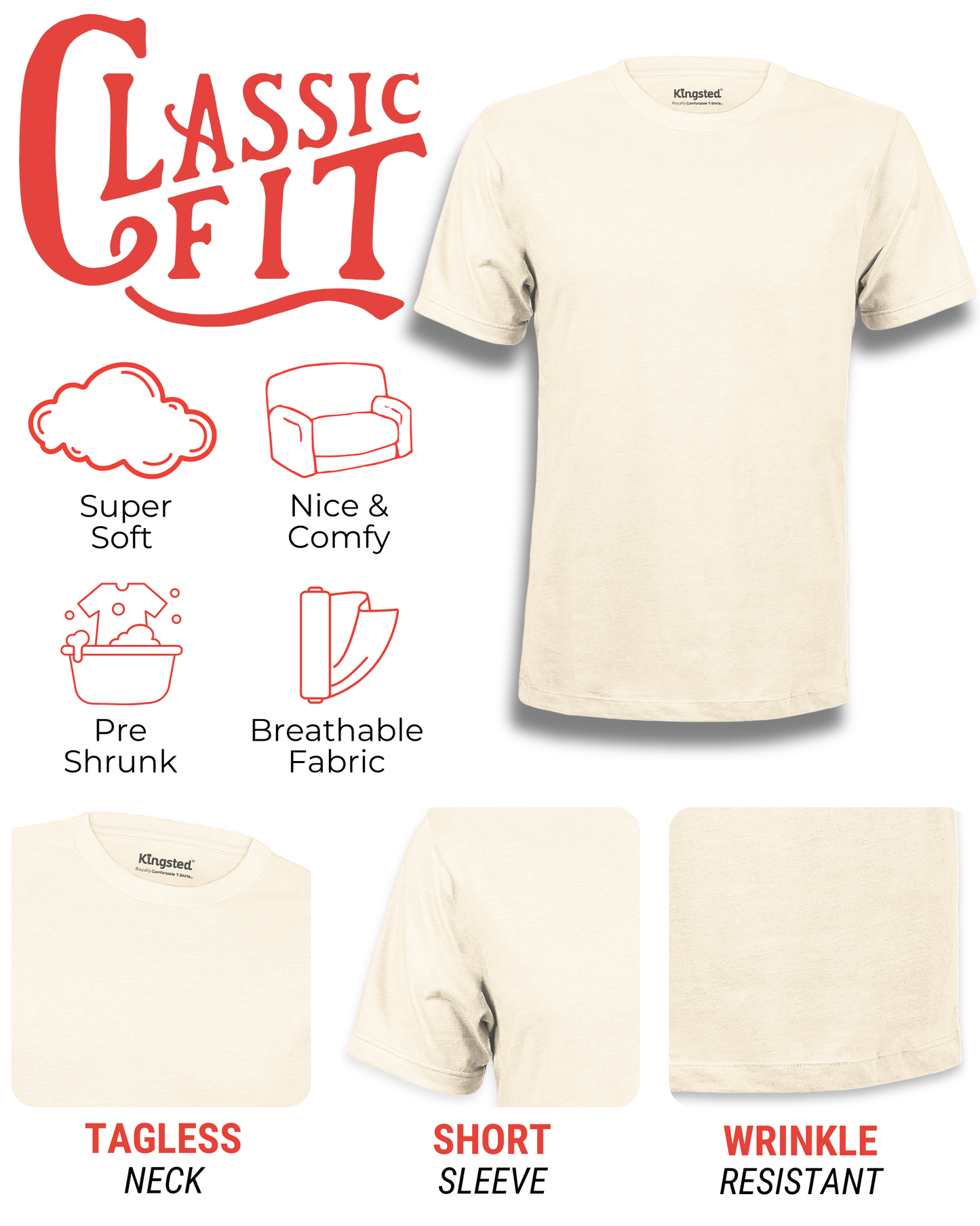 Short Sleeve Crewneck T-Shirts Multipack (Dandy Pack)