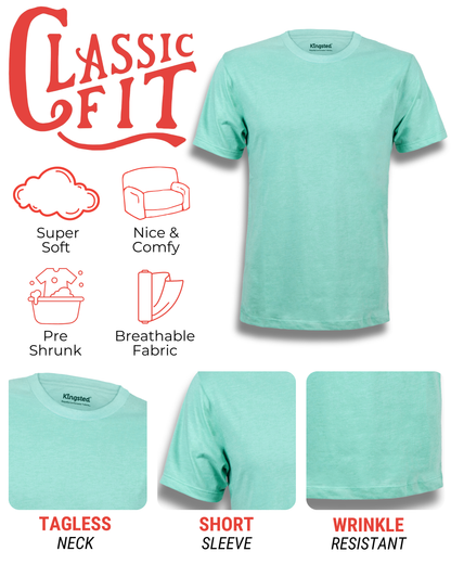 Short Sleeve Crewneck T-Shirts (Mint Green)
