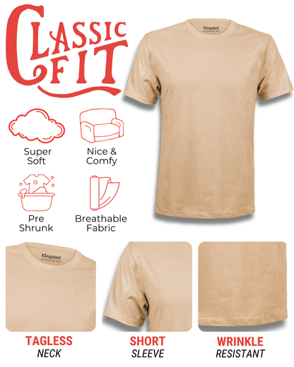 Short Sleeve Crewneck T-Shirts (Sand)
