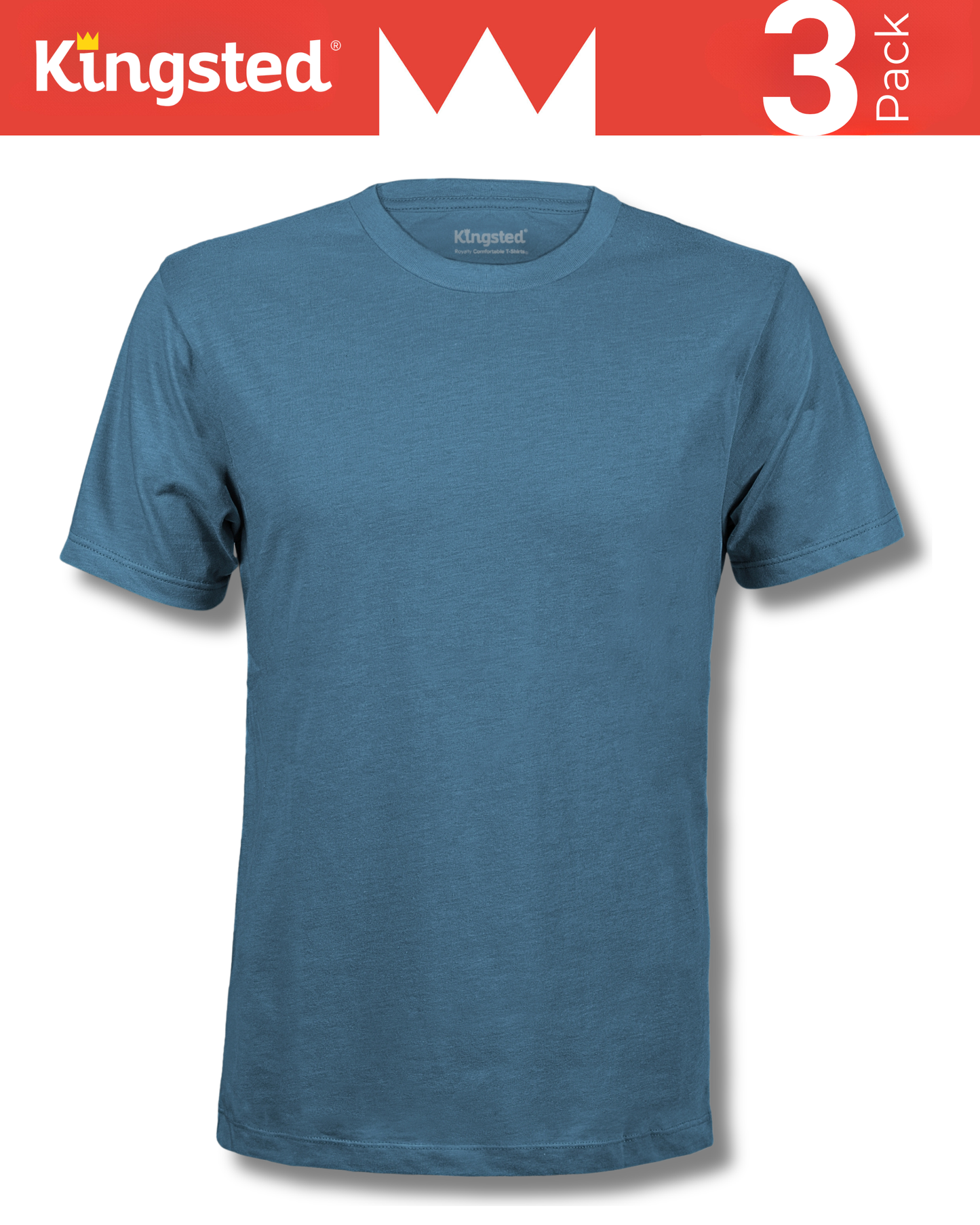 Short Sleeve Crewneck T-Shirts Multipack (Royal Pack)
