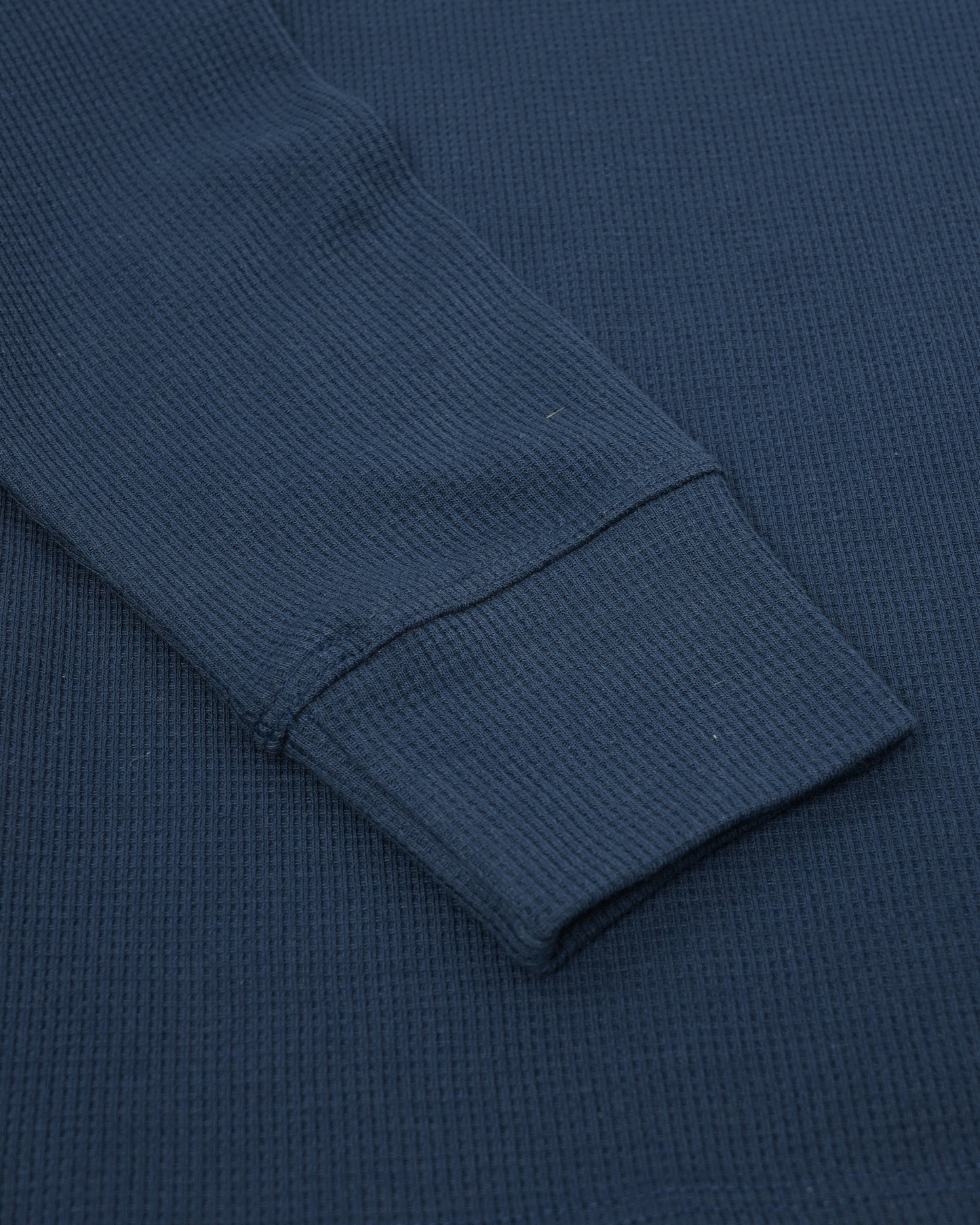 Long Sleeve Thermal Waffle Knit Shirts (Navy Blue) - Kingsted