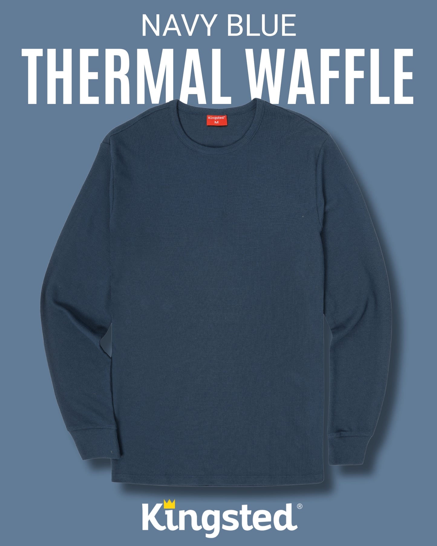 Long Sleeve Thermal Waffle Knit Shirts Multipack (Everyday 3-Pack) - Kingsted