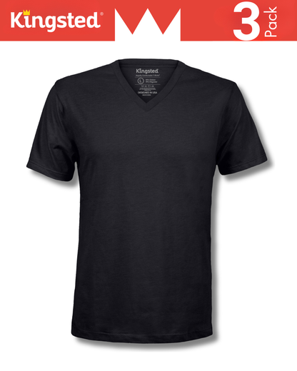 Short Sleeve V-Neck T-Shirts Multipack (Classic 3 Pack)