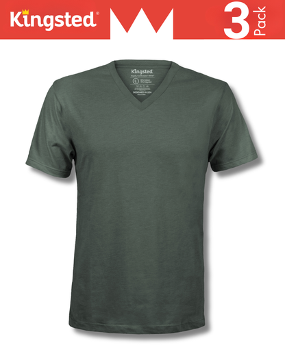 Short Sleeve V-Neck T-Shirts Multipack (Classic 3 Pack)