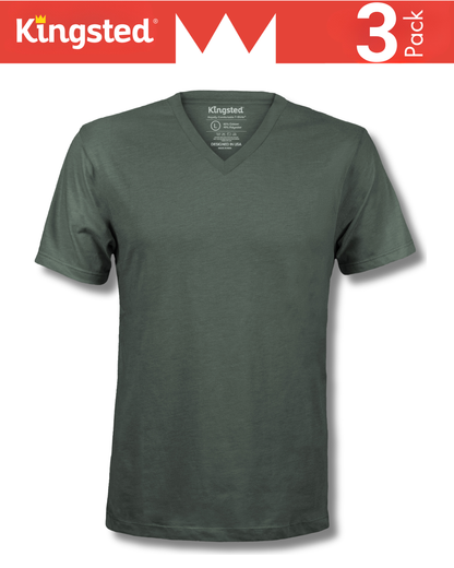 Short Sleeve V-Neck T-Shirts Multipack (Essential 3 Pack)