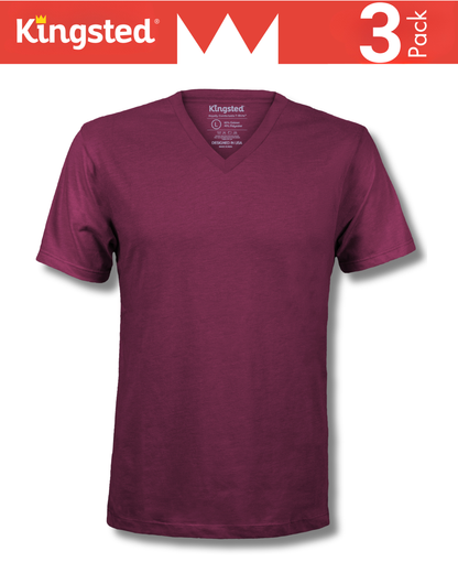 Short Sleeve V-Neck T-Shirts Multipack (Essential 3 Pack)