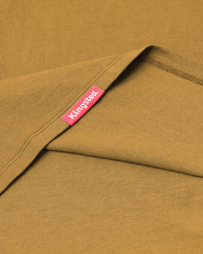 Long Sleeve Pocket T-Shirts (Mustard) - Kingsted