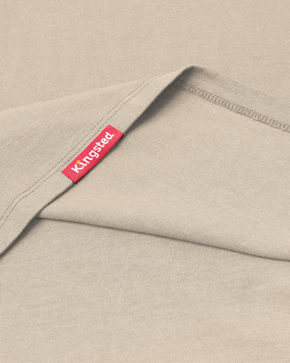 Long Sleeve Pocket T-Shirts (Sand) - Kingsted