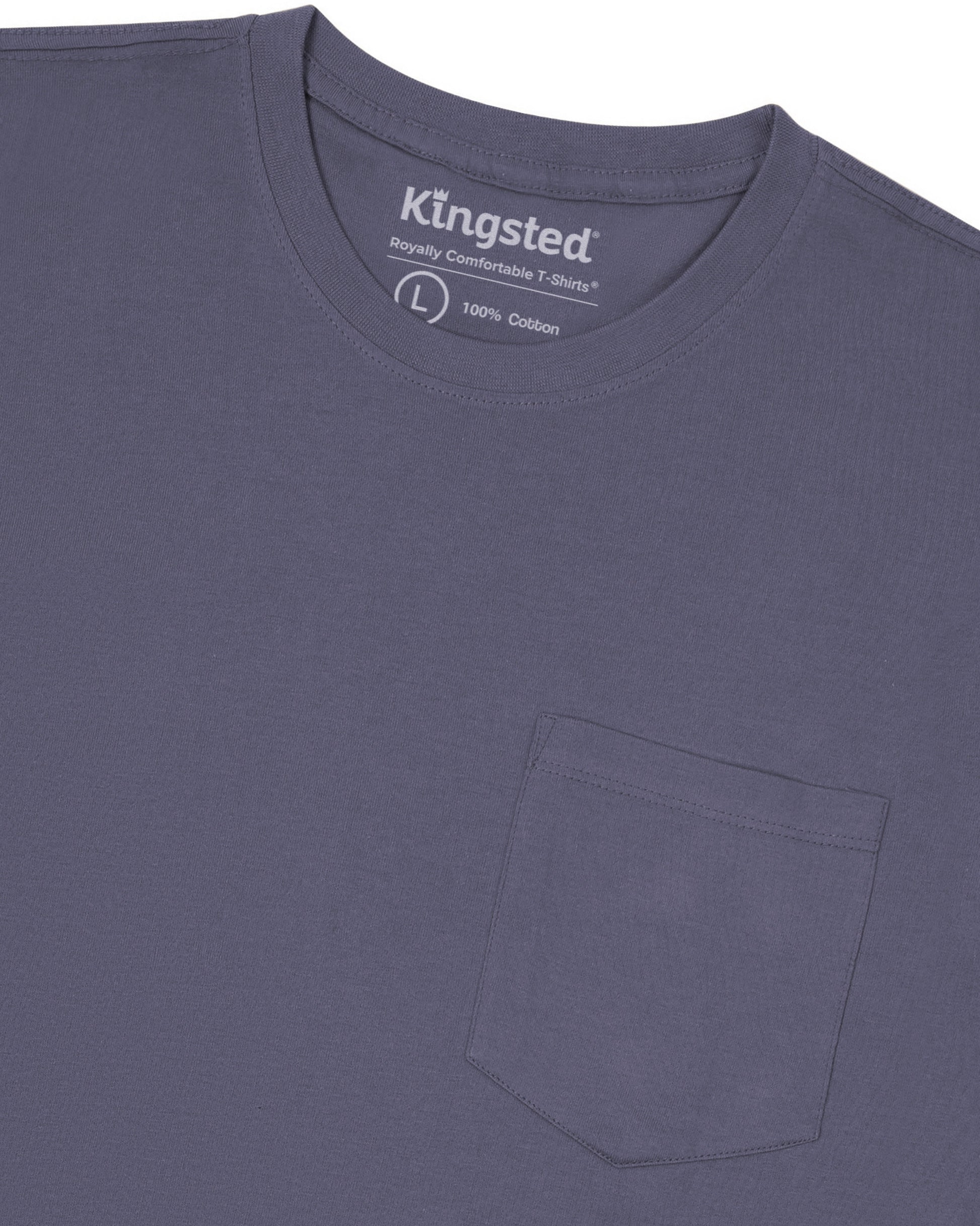 Long Sleeve Pocket T-Shirts Multipack (Classic 3-Pack) - Kingsted