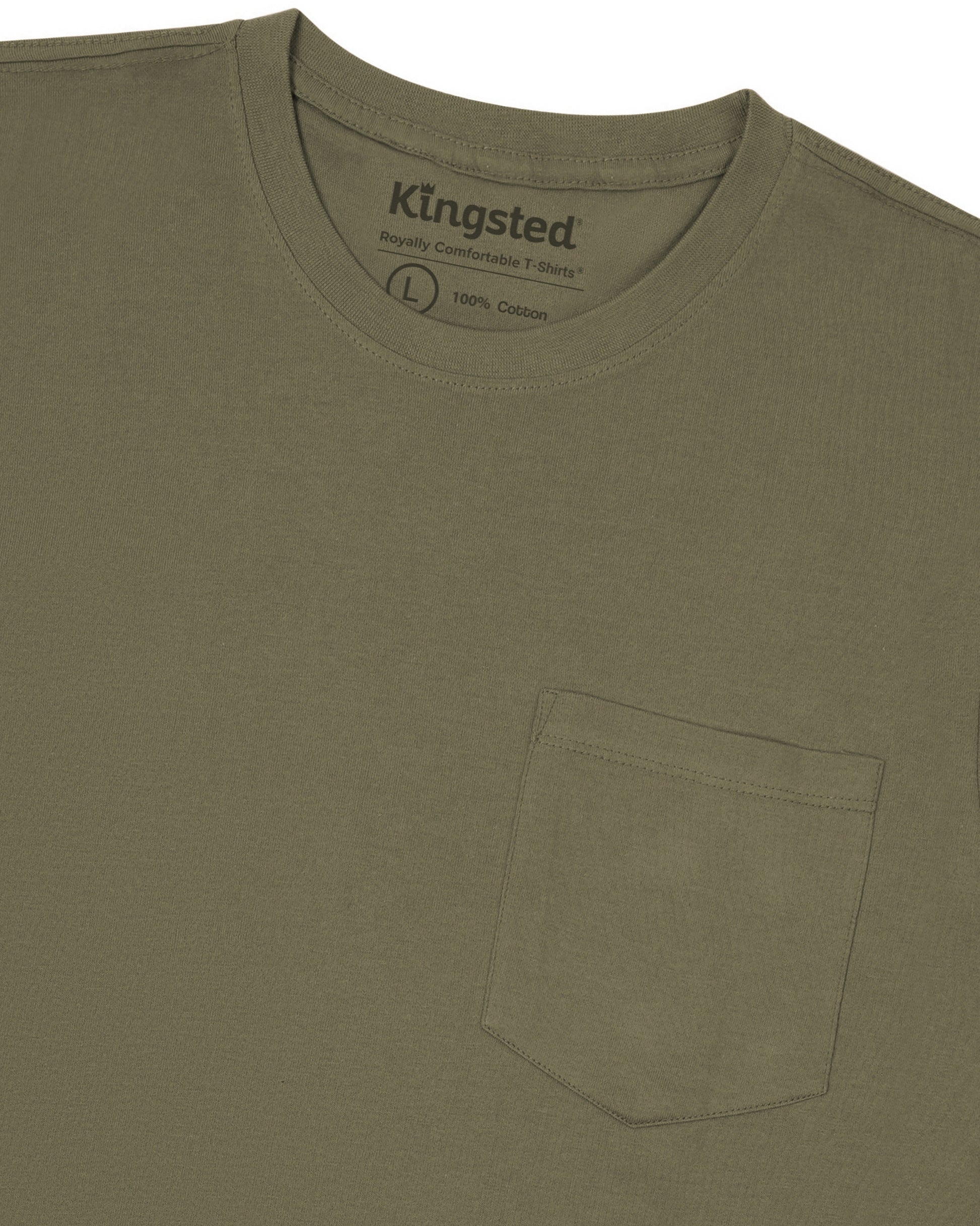 Long Sleeve Pocket T-Shirts Multipack (Camo 3-Pack) - Kingsted