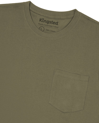 Long Sleeve Pocket T-Shirts Multipack (Camo 3-Pack) - Kingsted