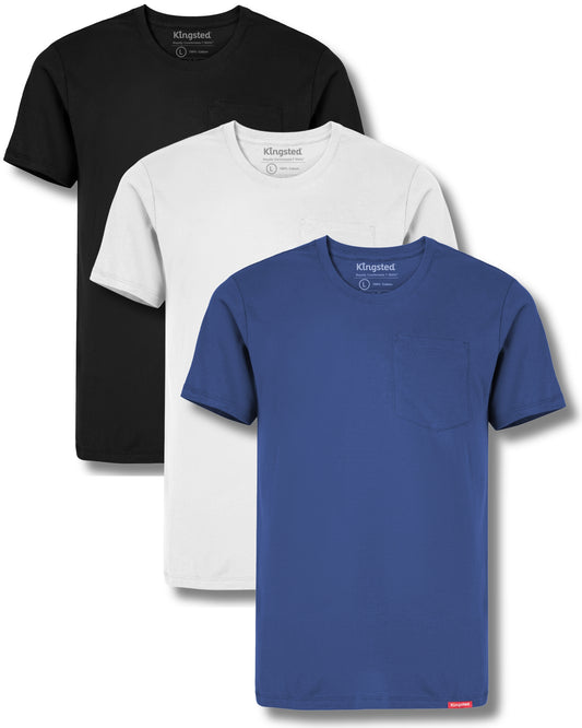Short Sleeve Pocket T-Shirts Multipack (Everyday 3-Pack) - Kingsted