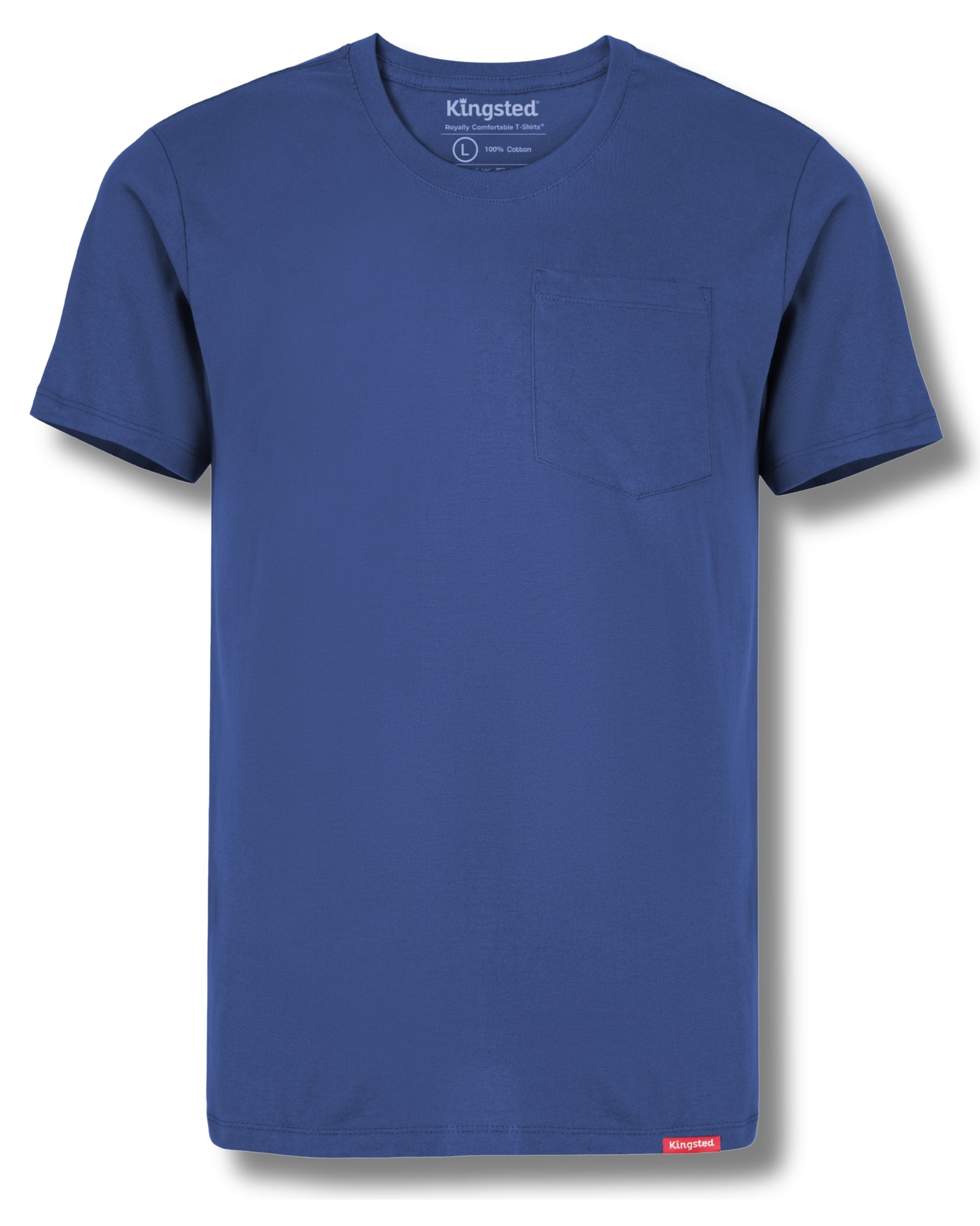 Short Sleeve Pocket T-Shirts (Royal Blue) - Kingsted