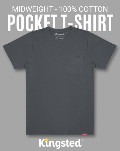 Short Sleeve Pocket T-Shirts (Charcoal)