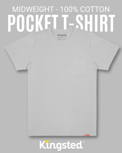 Short Sleeve Pocket T-Shirts (Grey)