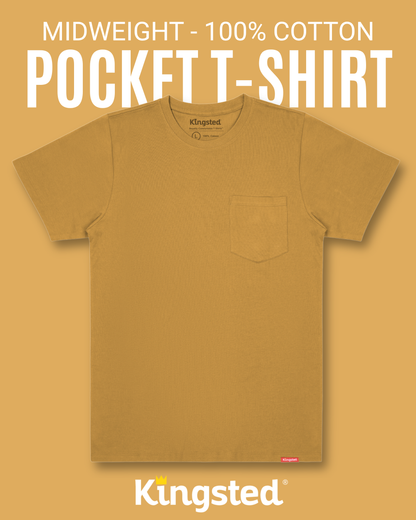 Short Sleeve Pocket T-Shirts (Mustard)