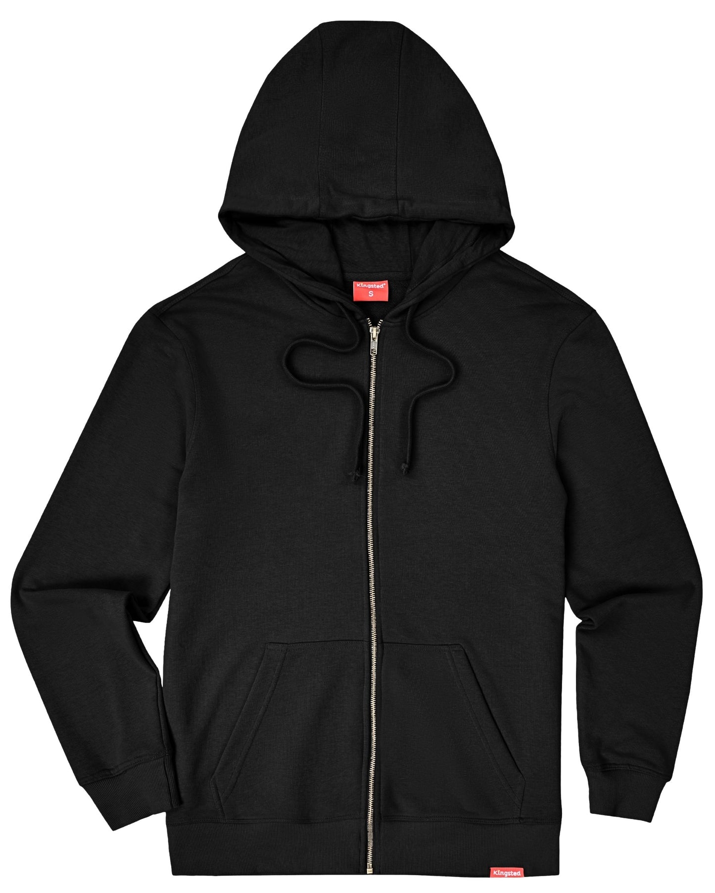 Lightweight Terry Zip Hoodie (Black)