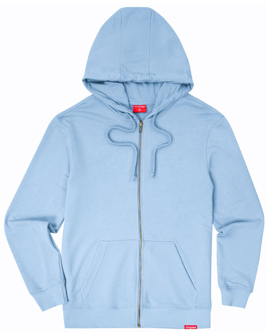 Lightweight Terry Zip Hoodie (Carolina Blue)