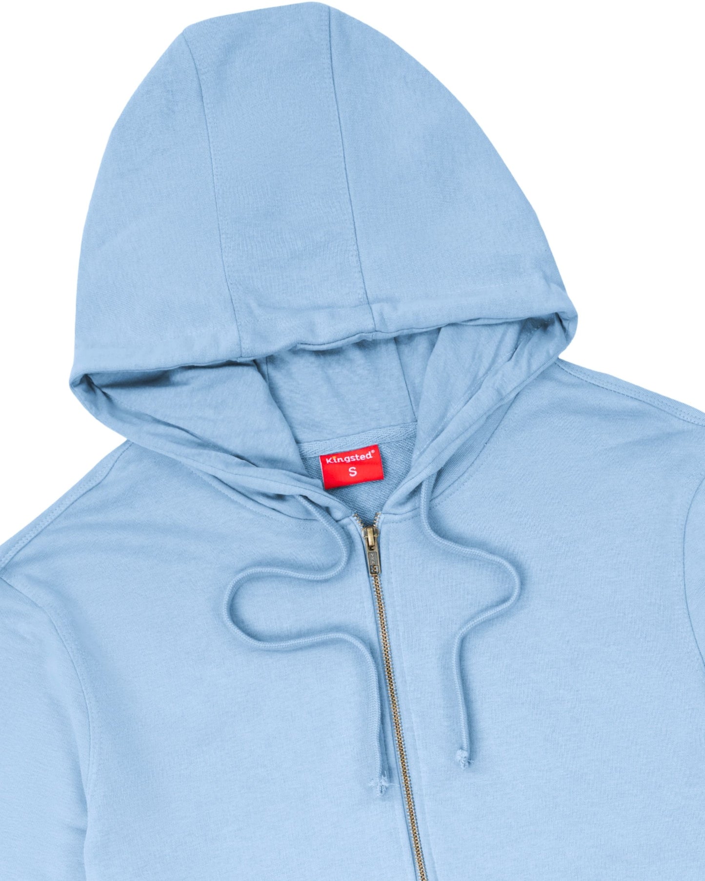 Lightweight Terry Zip Hoodie (Carolina Blue)