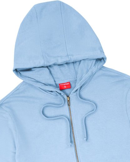 Lightweight Terry Zip Hoodie (Carolina Blue)