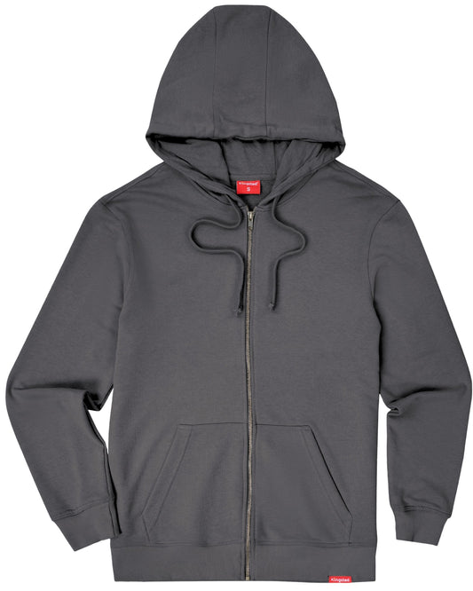 Lightweight Terry Zip Hoodie (Charcoal)