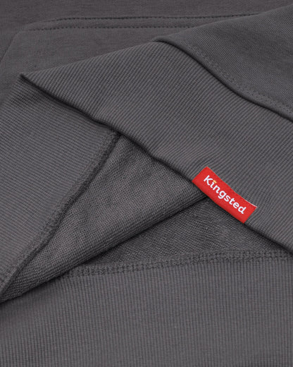 Lightweight Terry Zip Hoodie (Charcoal)