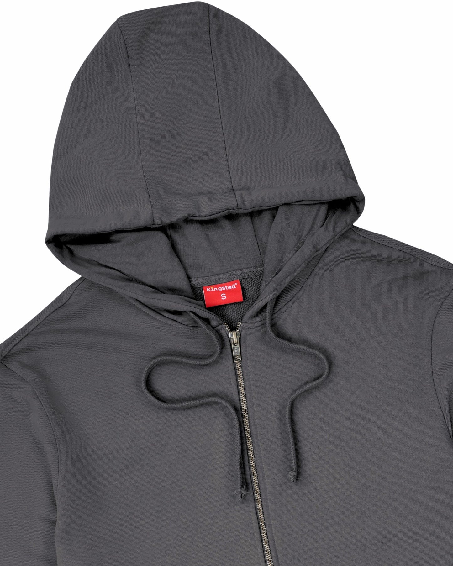 Lightweight Terry Zip Hoodie (Charcoal)