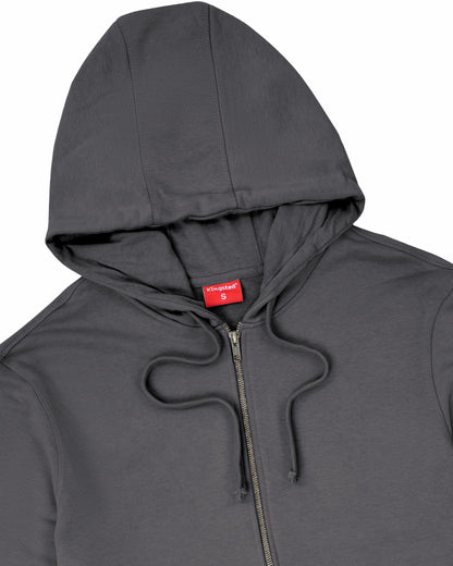 Lightweight Terry Zip Hoodie (Charcoal)