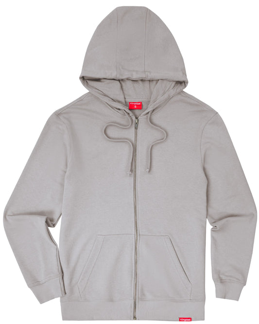 Lightweight Terry Zip Hoodie (Grey)