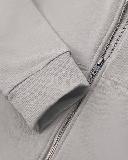 Lightweight Terry Zip Hoodie (Grey)
