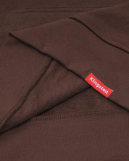 Lightweight Terry Zip Hoodie (Java Brown)