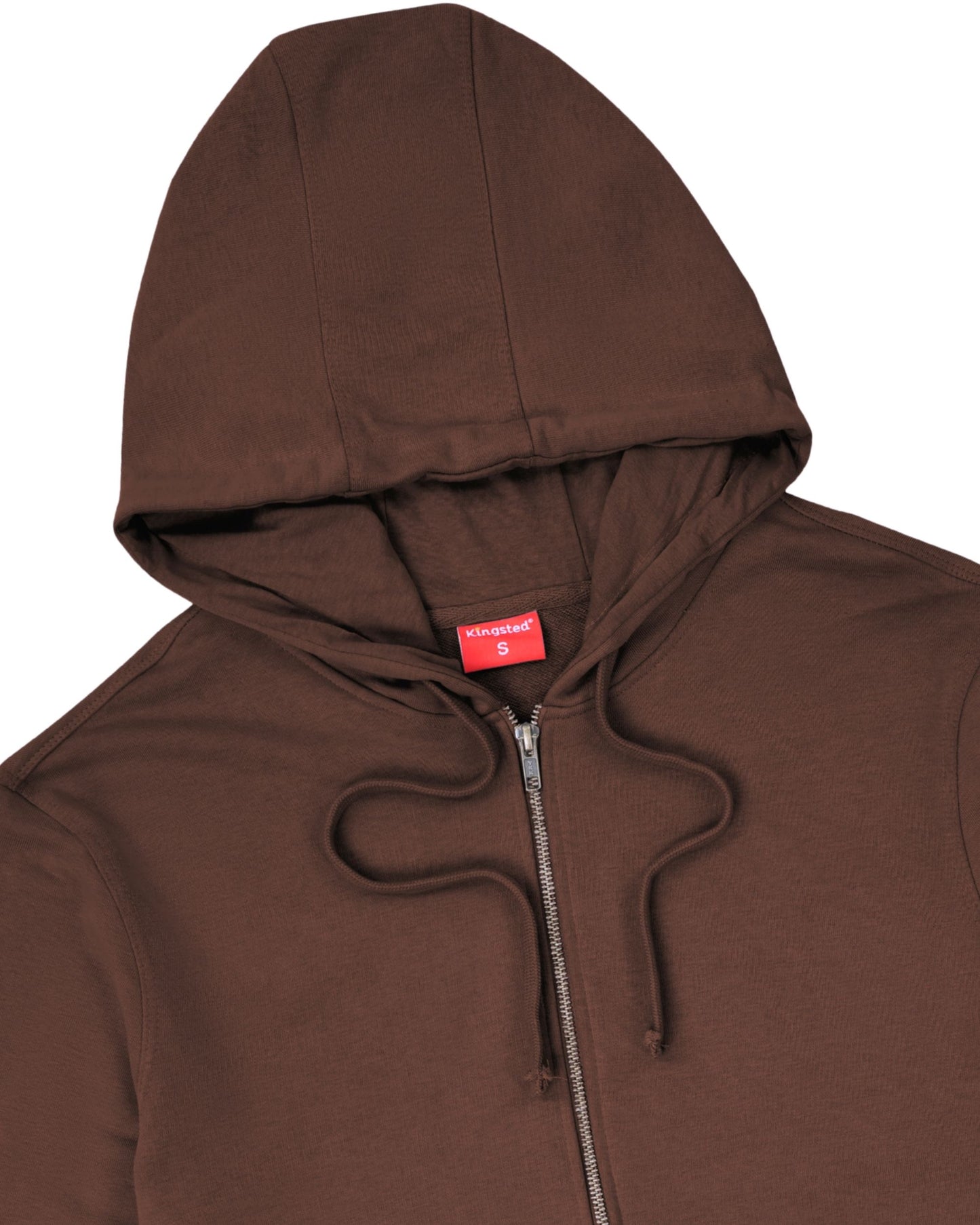 Lightweight Terry Zip Hoodie (Java Brown)