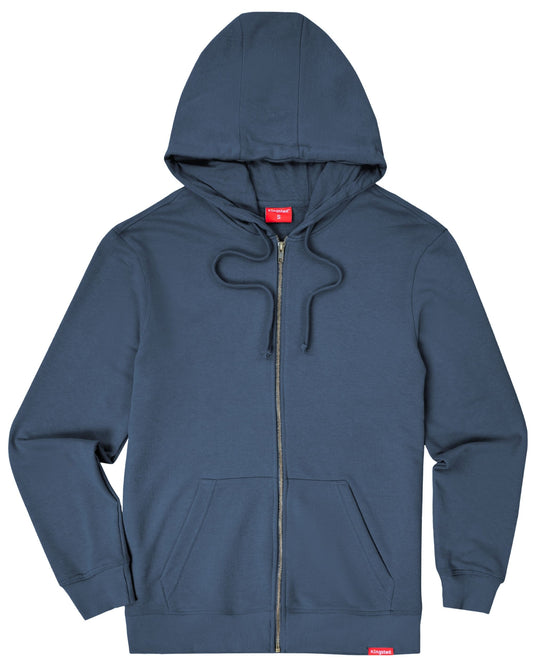Lightweight Terry Zip Hoodie (Navy Blue)