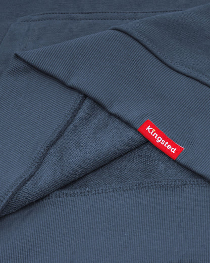 Lightweight Terry Zip Hoodie (Navy Blue)